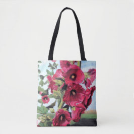 Bolsa Tote Sacola cor-de-rosa do Hollyhock