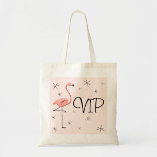 Bolsa Tote Sacola cor-de-rosa do "VIP" do flamingo