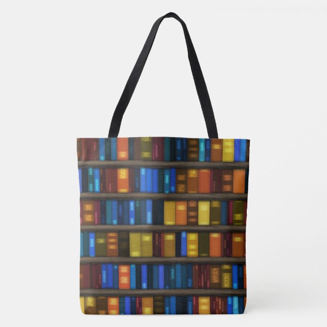 Bolsa Tote Sacola criativa do design dos livros da biblioteca (Frente)