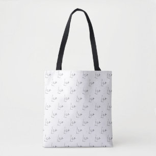 Bolsa Tote Sacola Cursive minimalista da pia batismal do