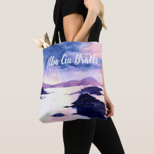 Bolsa Tote Sacola Customisable da Aquarela do gaélico escoc