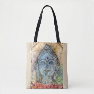Bolsa Tote Sacola da arte da aguarela de Buddha do zen
