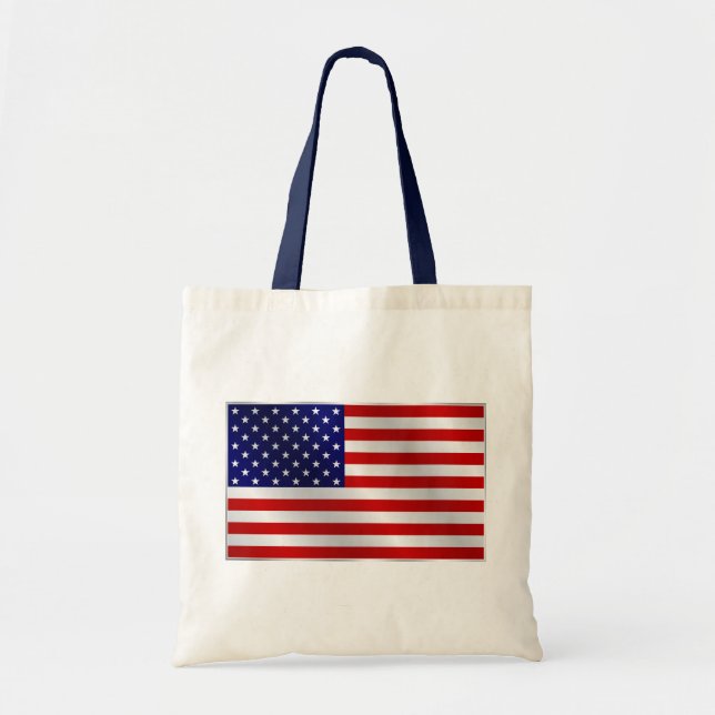Bolsa Tote Sacola da bandeira americana (Frente)