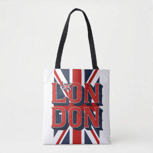 Bolsa Tote Sacola da bandeira de Londres