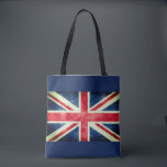 Bolsa Tote Sacola da bandeira de Union Jack do vintage<br><div class="desc">Leve seu material no estilo com a sacola da bandeira de Union Jack do vintage. A bandeira de Grâ Bretanha, conhecida geralmente como Union Jack ou a bandeira de união, é uma bandeira marítima de Grâ Bretanha que foi usada desde 1606 até 1801. Excelente para comprar, escola, ou apenas para...</div>