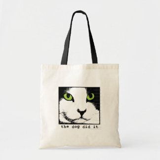 Bolsa Tote Sacola da cara do gato