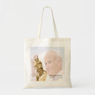 Bolsa Tote Sacola da colagem de Papa João Paulo II