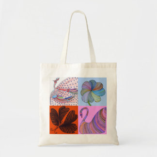 Bolsa Tote Sacola da colagem pela margarida