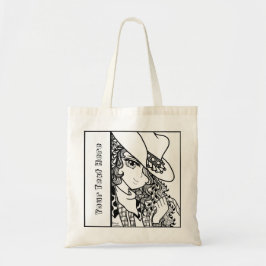 Bolsa Tote Sacola da coloração de Zendoodle do Anime da