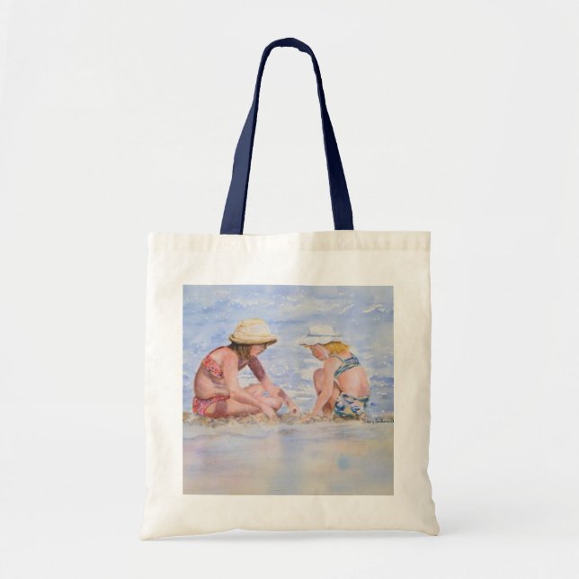 Bolsa Tote Sacola da conversa da menina (Frente)