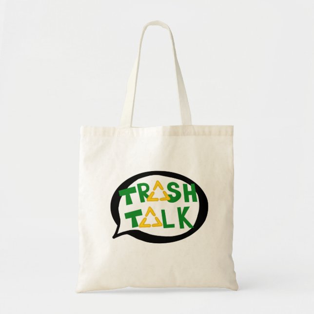 Bolsa Tote Sacola da conversa do lixo (Frente)