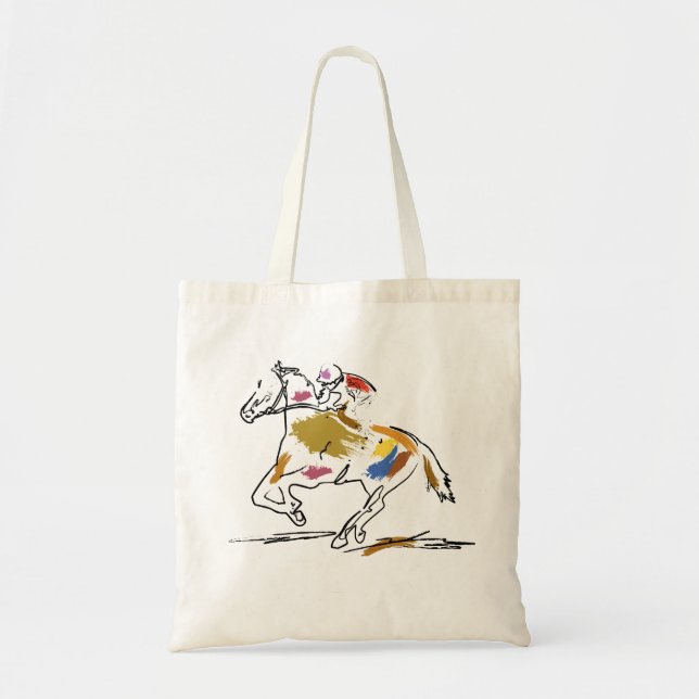 Bolsa Tote Sacola da corrida de cavalos (Frente)