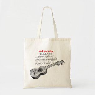 Bolsa Tote Sacola da definição do Ukulele