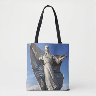 Bolsa Tote Sacola da estátua da mulher do nativo americano