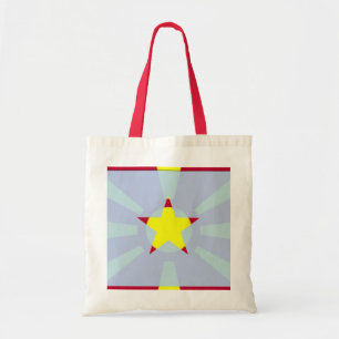 Bolsa Tote Sacola da estrela do ouro