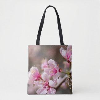 Bolsa Tote Sacola da flor de cerejeira do estilo japonês