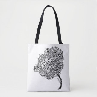 Bolsa Tote Sacola da flor de Listakora - customizável