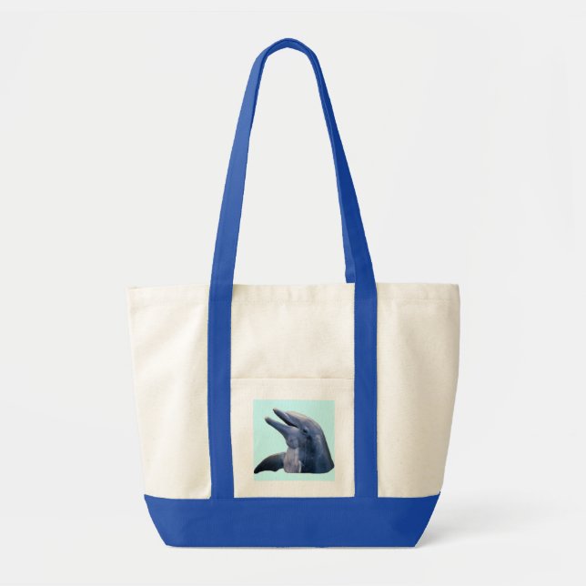 Bolsa Tote Sacola da imagem do golfinho (Frente)