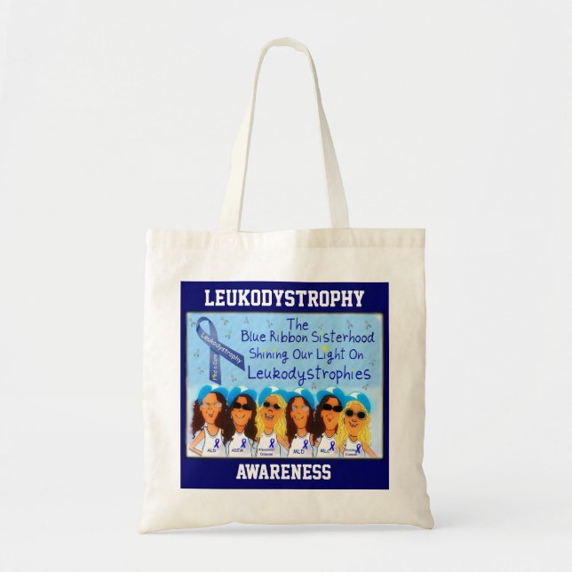 Bolsa Tote Sacola da irmandade de Leukodystrophy (Frente)