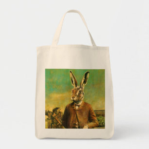 Bolsa Tote Sacola da lebre do Victorian