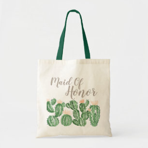 Bolsa Tote Sacola da madrinha de casamento do succulent da