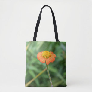 Bolsa Tote Sacola da margarida alaranjada