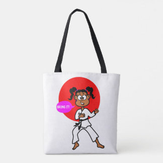 Bolsa Tote Sacola da menina do karaté