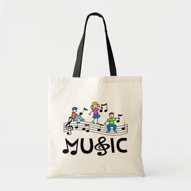 Bolsa Tote Sacola da música (Frente)