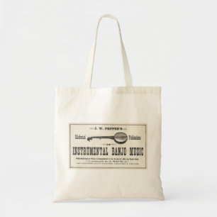 Bolsa Tote Sacola da música do banjo