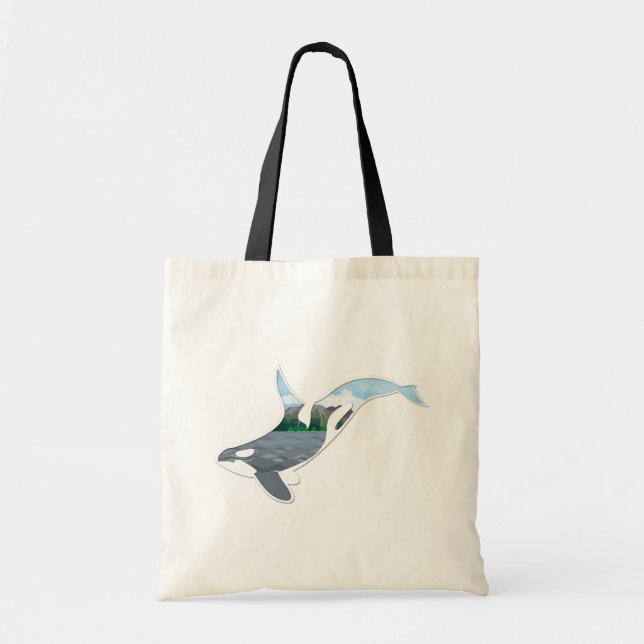 Bolsa Tote "Sacola da natureza interna" da orca (Frente)