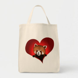 Bolsa Tote Sacola da panda vermelha