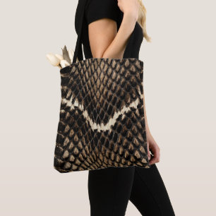 Bolsa Tote Sacola da pele de cobra da cobra do falso
