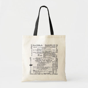 Bolsa Tote Sacola da REUNIÃO do PROGRAMA de DADA