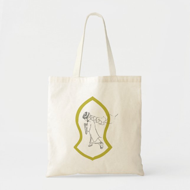 Bolsa Tote Sacola da sandália de Sunnah dos nómadas (Frente)