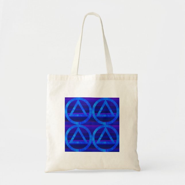Bolsa Tote Sacola da sobriedade da recuperação do círculo e (Frente)