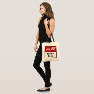 Bolsa Tote Sacola da zona do zombi