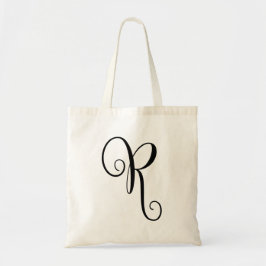 Bolsa Tote Sacola das Bolsa-Canvas do orçamento da letra "R"