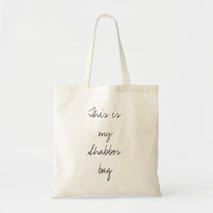 Bolsa Tote Sacola das canvas de Shabbat