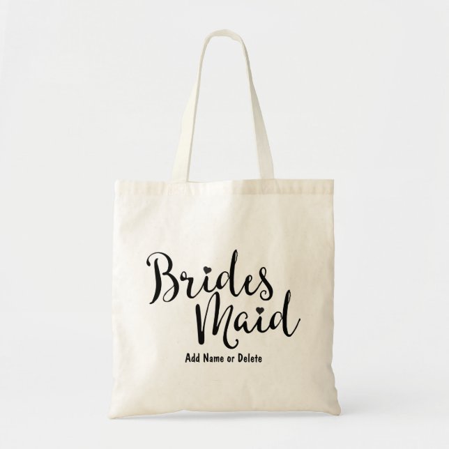 Bolsa Tote Sacola das canvas do orçamento do casamento da (Frente)