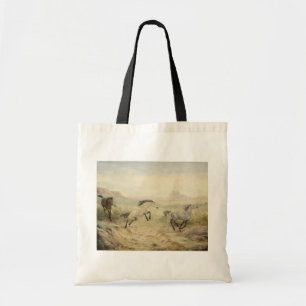 Bolsa Tote Sacola das canvas dos cavalos selvagens