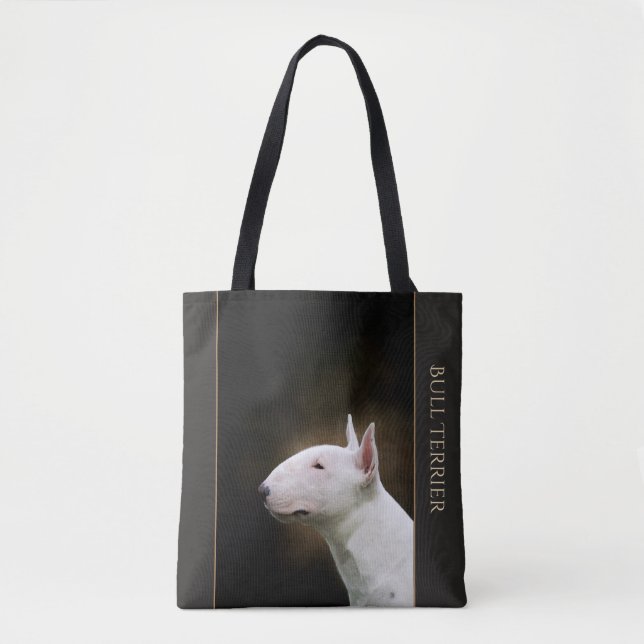 Bolsa Tote Sacola de bull terrier (Frente)