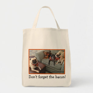Bolsa Tote Sacola de Bumblesnot: Não esqueça o bacon!