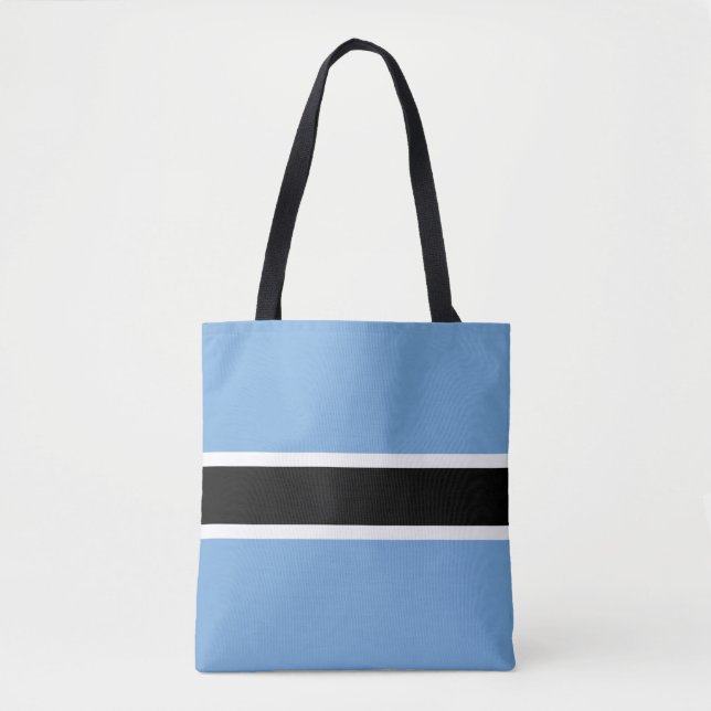 Bolsa Tote Sacola de Compras da Bandeira Patriótica de Botsua (Frente)