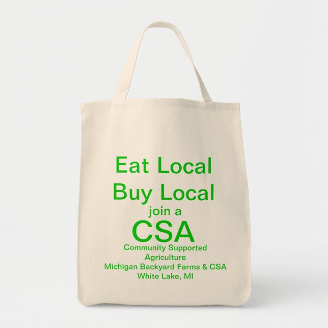 Bolsa Tote Sacola de CSA (Frente)