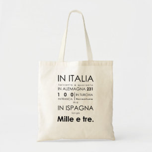 Bolsa Tote Sacola de Don Giovanni