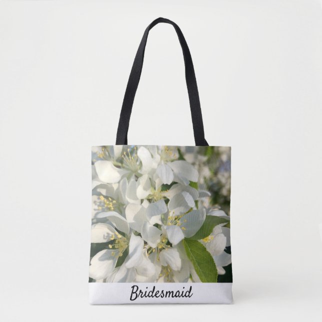 Bolsa Tote Sacola de Flores de Casamento (Frente)