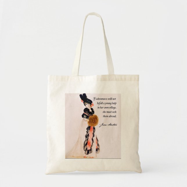 Bolsa Tote Sacola de Jane Austen (Frente)