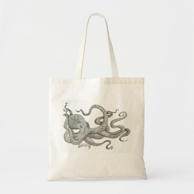Bolsa Tote Sacola de Kraken (Frente)