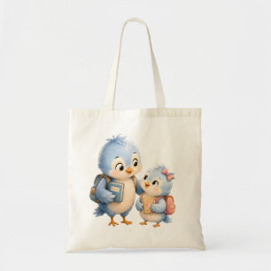 Bolsa Tote Sacola de Lona Irmãos Pássaro Azul