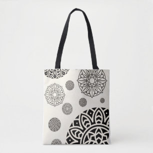 Bolsa Tote sacola de mão com desenho de arte Mandal
